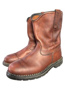 Red Wing Pecos 1149 Pull-On Brown Leather Work Boots – Sz 11 EE (E2)